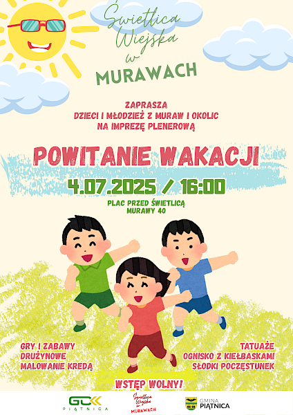 Powitanie WAKACJI - zaproszenie