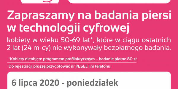 Bezpłatna mammografia