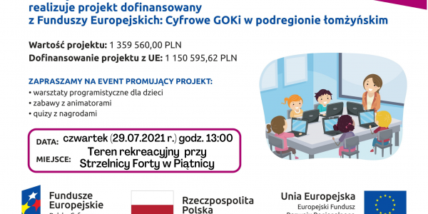 Moc atrakcji podczas promocji projektu pn. "Cyfrowe GOKi"