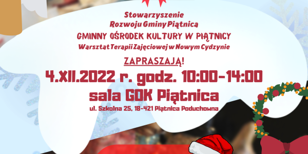 Warsztaty i Kiermasz Ozdób Świątecznych